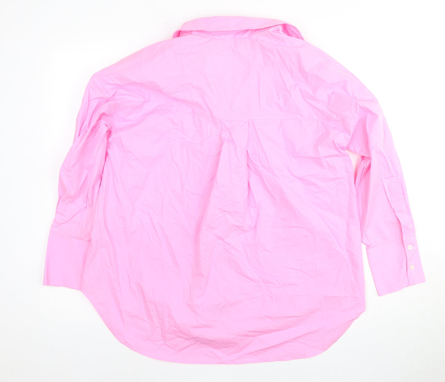 Zara Women's Pink Collared Shirt Dress XS