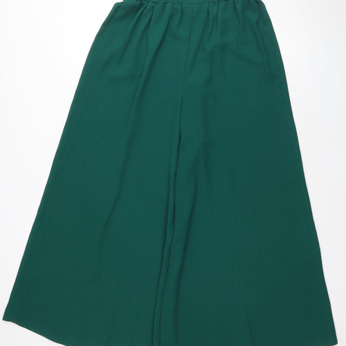 ASOS Women's Green Wide-Leg Trousers Size 10