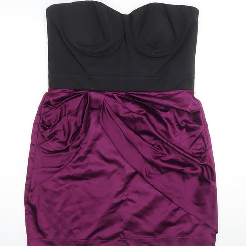 Lipsy Women's Multicoloured Bodycon Dress Size 14
