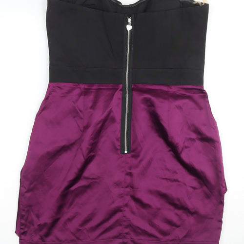 Lipsy Women's Multicoloured Bodycon Dress Size 14
