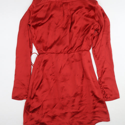 Zara Women's Red V-Neck Jacket Dress Size XS