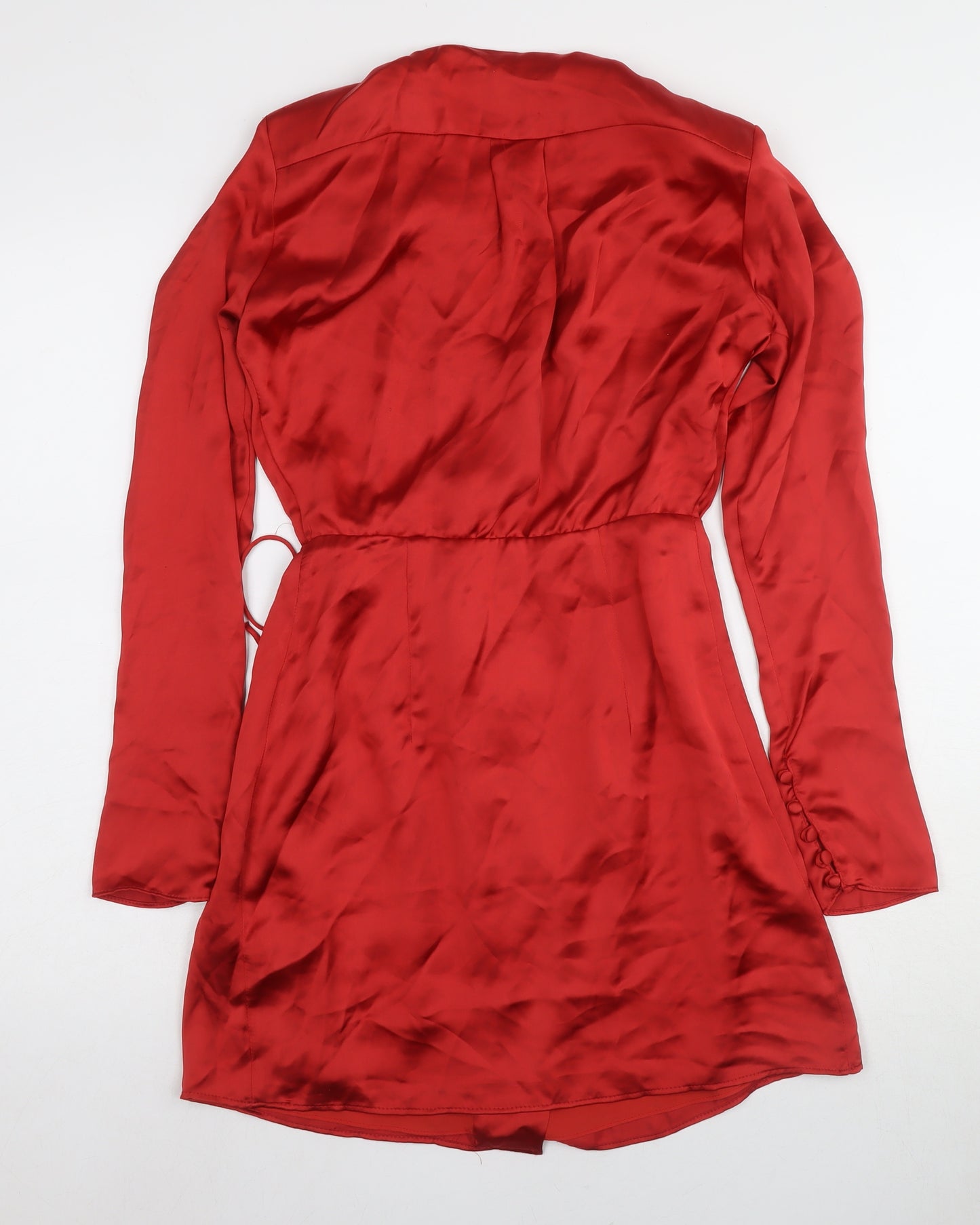 Zara Women's Red V-Neck Jacket Dress Size XS