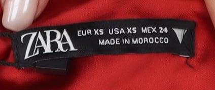 Zara Women's Red V-Neck Jacket Dress Size XS