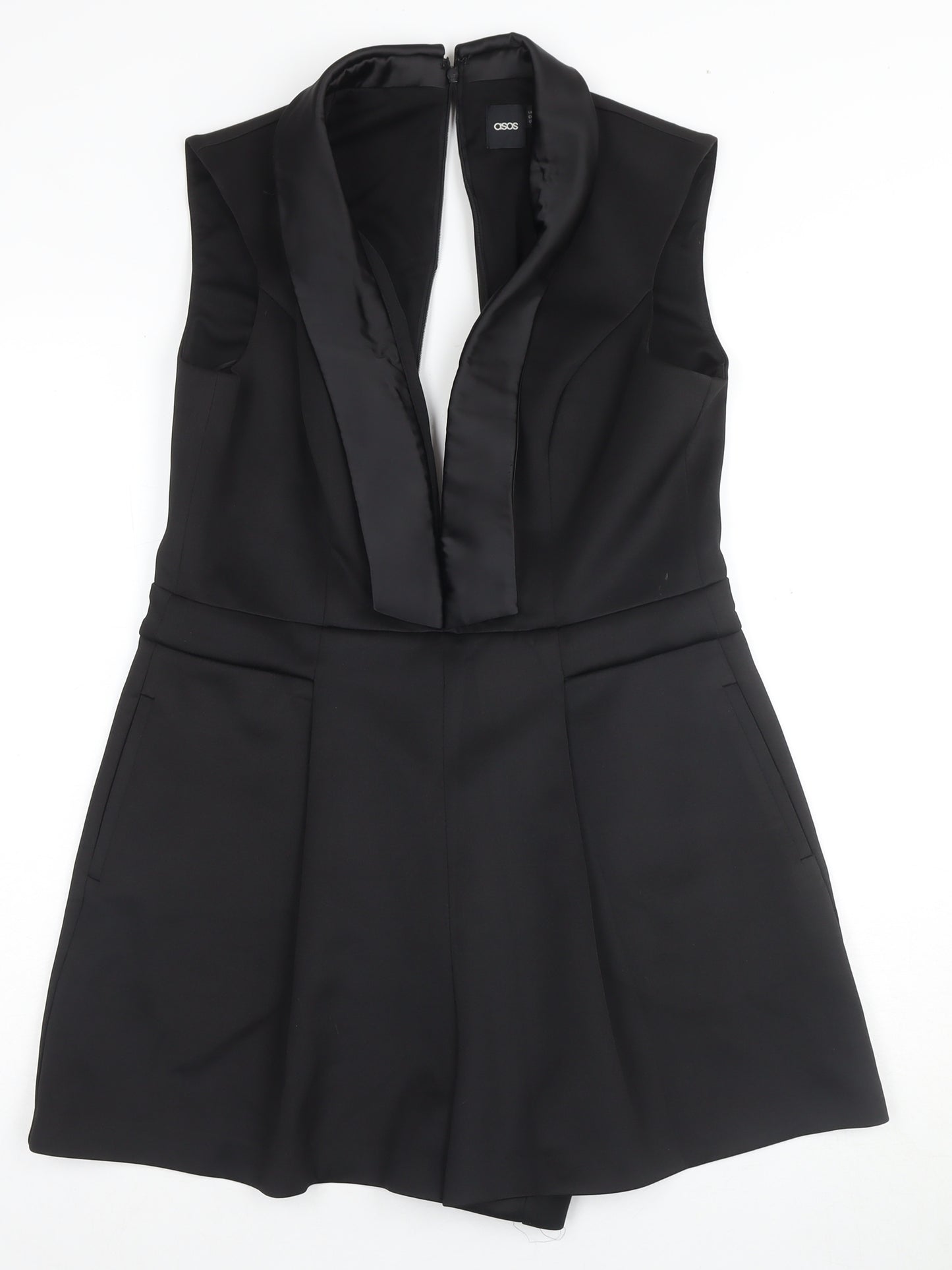 ASOS Women's Black Fit & Flare A-Lined Dress Size 12