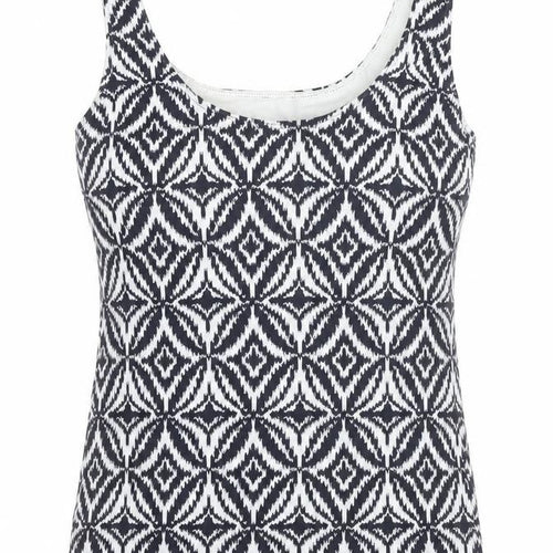 Banana Republic Women's Black Geometric Tank XS