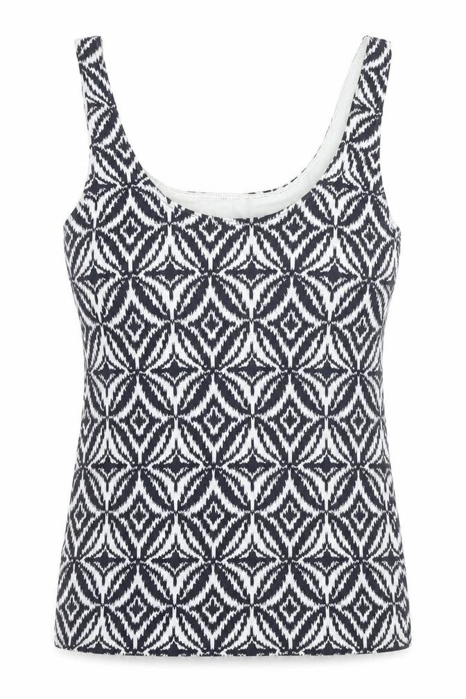 Banana Republic Women's Black Geometric Tank XS
