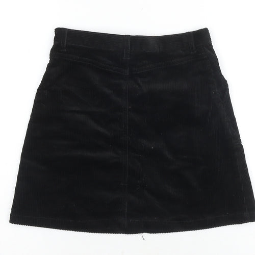 Monki Women's Black Corduroy Skirt - Size 6