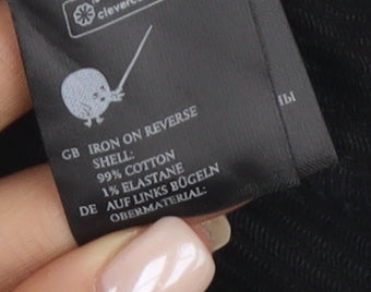 Monki Women's Black Corduroy Skirt - Size 6