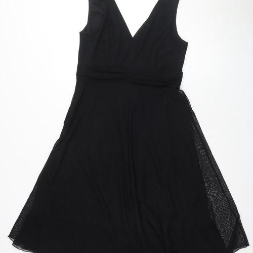 Next Women’s Black Sleeveless V-Neck Dress