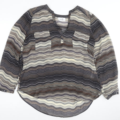 Wallis Petite Womens Multicoloured Tunic Blouse M