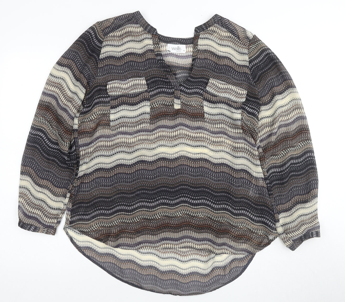 Wallis Petite Womens Multicoloured Tunic Blouse M