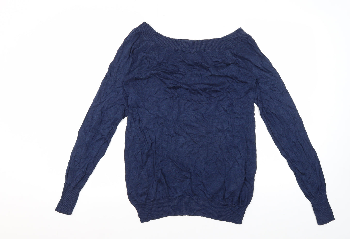John Smedley Women's Blue Silk Pullover Jumper S