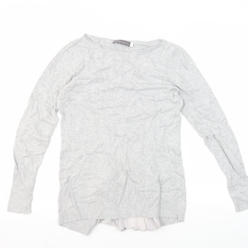 Mint Velvet Women's Grey Round Neck Jumper, Size 8