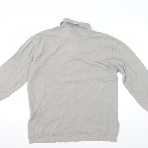 Polo Ralph Lauren Men's Grey Long Sleeve Polo M