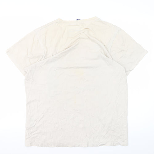 Actionaid Unisex Beige Graphic T-Shirt Large