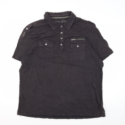 Calvin Klein Men's Black XL Polo Shirt