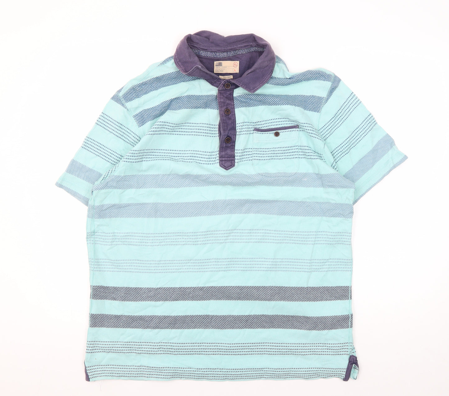 Marks and Spencer Men's Multicoloured Polo, Large