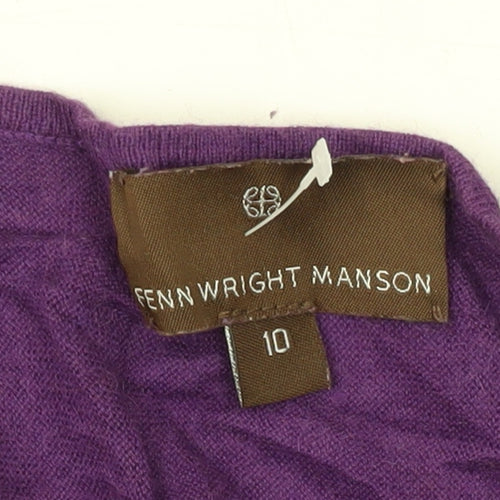 Fenn Wright Manson Women's Purple Knit Jumper Size 10