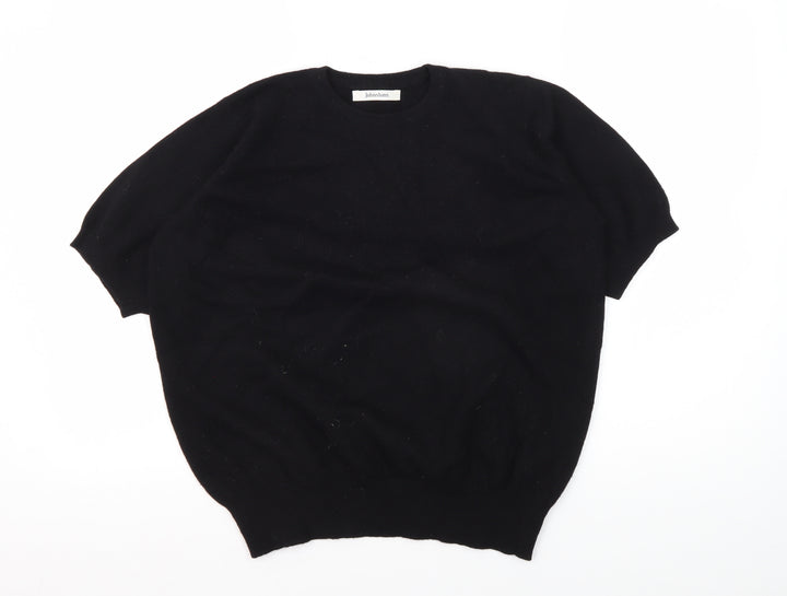 Johnstons Women's Black Wool Jumper Size 12