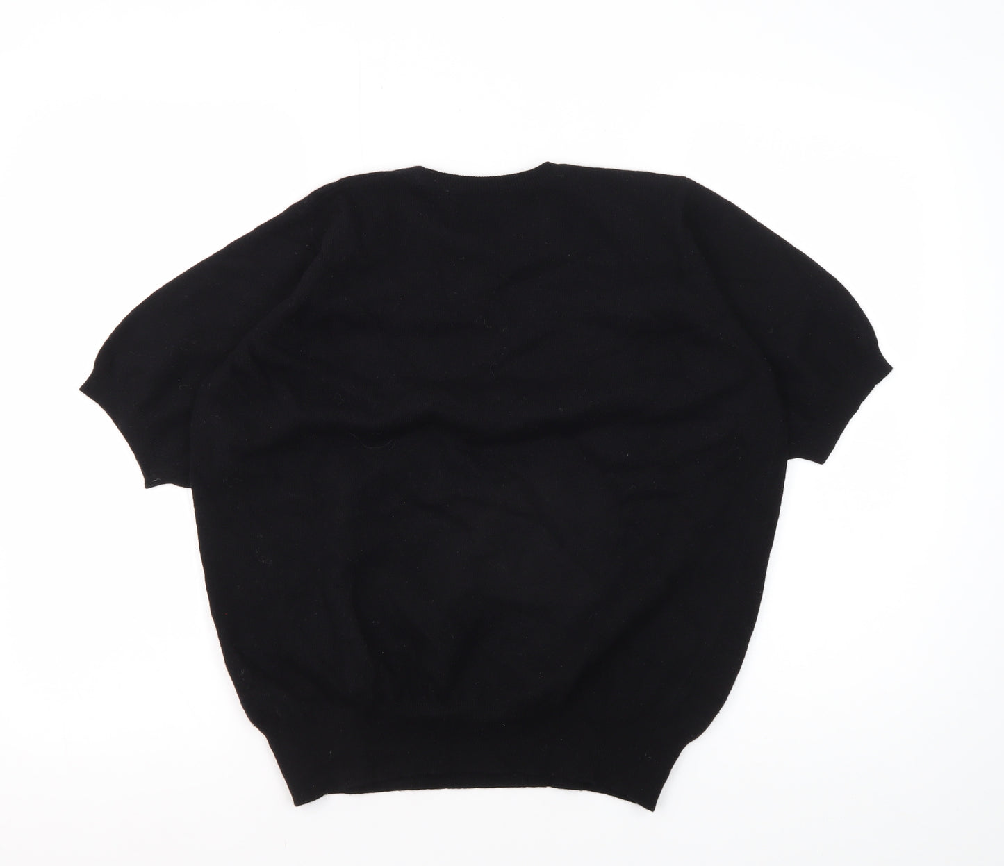 Johnstons Women's Black Wool Jumper Size 12