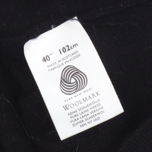 Johnstons Women's Black Wool Jumper Size 12