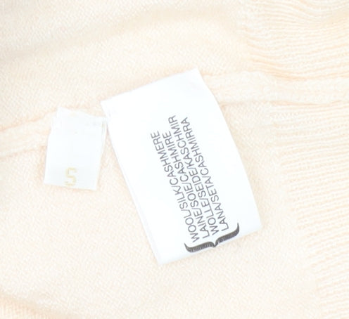 John Laing Women's Cardigan Ivory Wool Silk Size 5