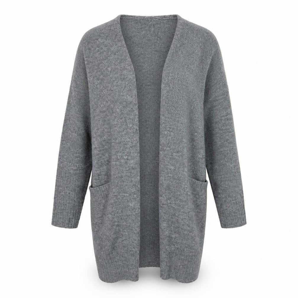Jacqueline de Yong Women's Grey Long Cardigan Size XL