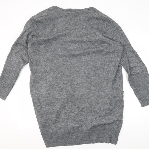 Jacqueline de Yong Women's Grey Long Cardigan Size XL