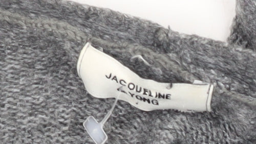 Jacqueline de Yong Women's Grey Long Cardigan Size XL