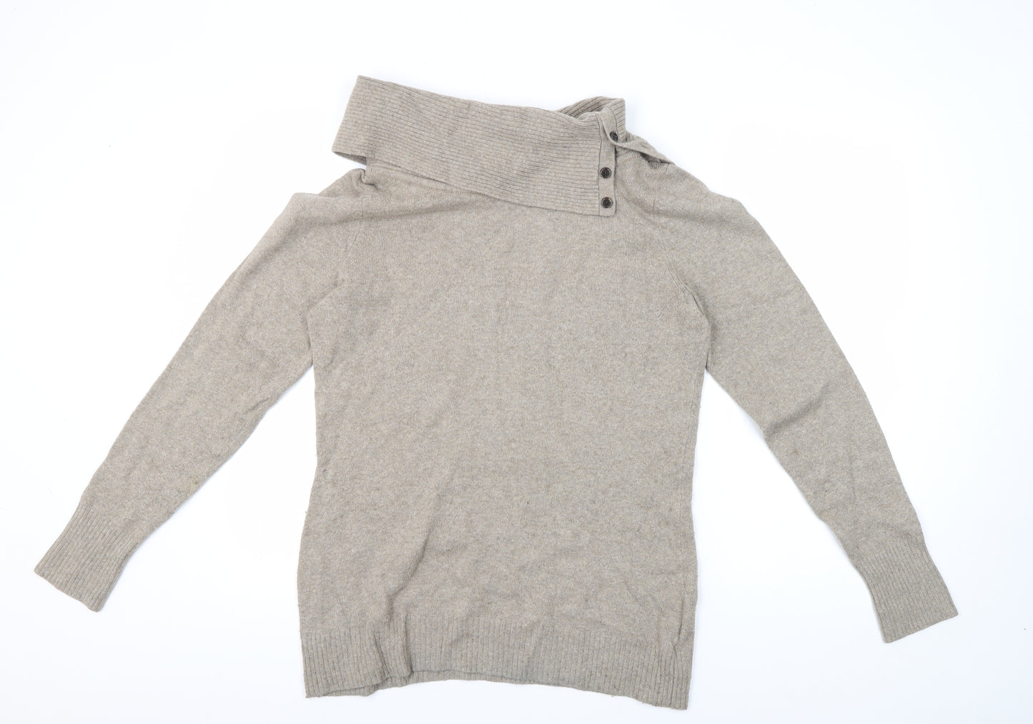Gap Beige Men's Pullover Jumper, Large, High Neck
