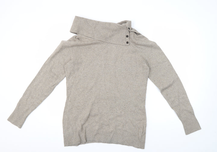 Gap Beige Men's Pullover Jumper, Large, High Neck