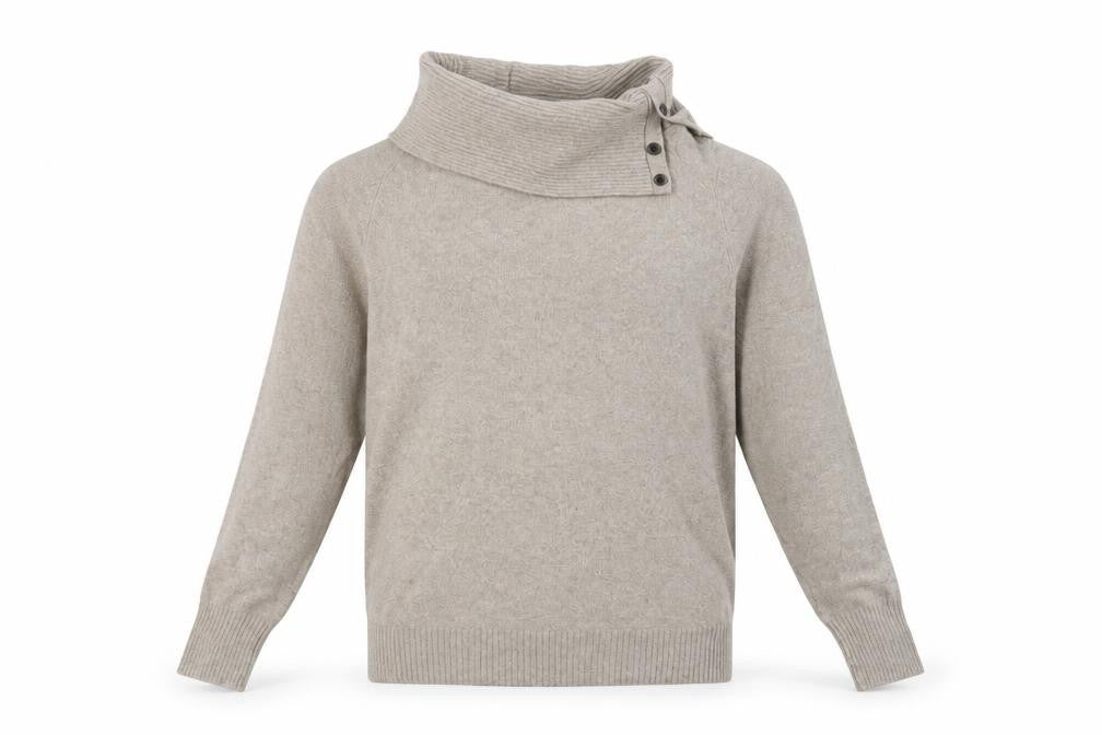 Gap Beige Men's Pullover Jumper, Large, High Neck