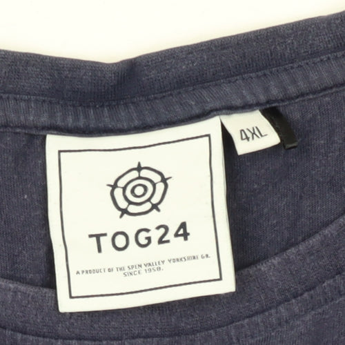 TOG24 Men's Blue Graphic T-Shirt 4XL