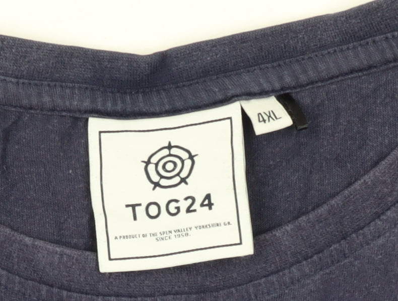 TOG24 Men's Blue Graphic T-Shirt 4XL