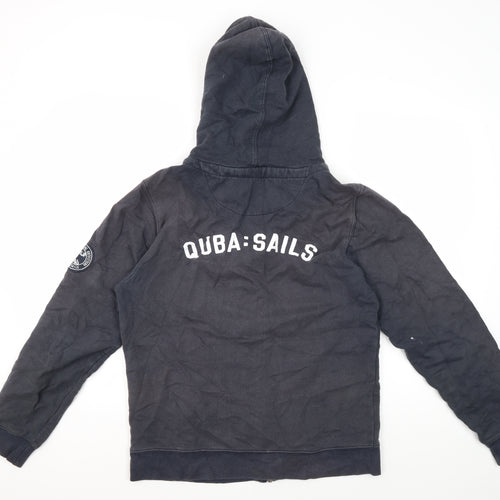 Quba Sails Men's Black Medium Full Zip Hoodie