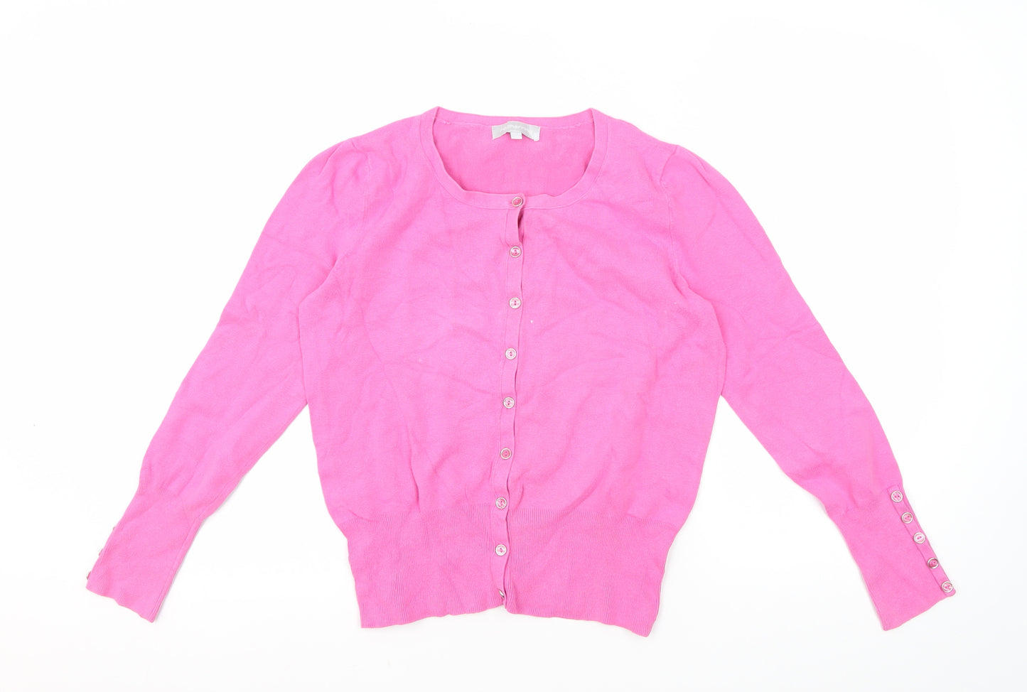 Red Herring Women's Pink Cardigan Size M Cotton Blend