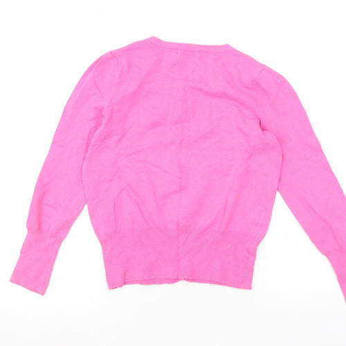 Red Herring Women's Pink Cardigan Size M Cotton Blend