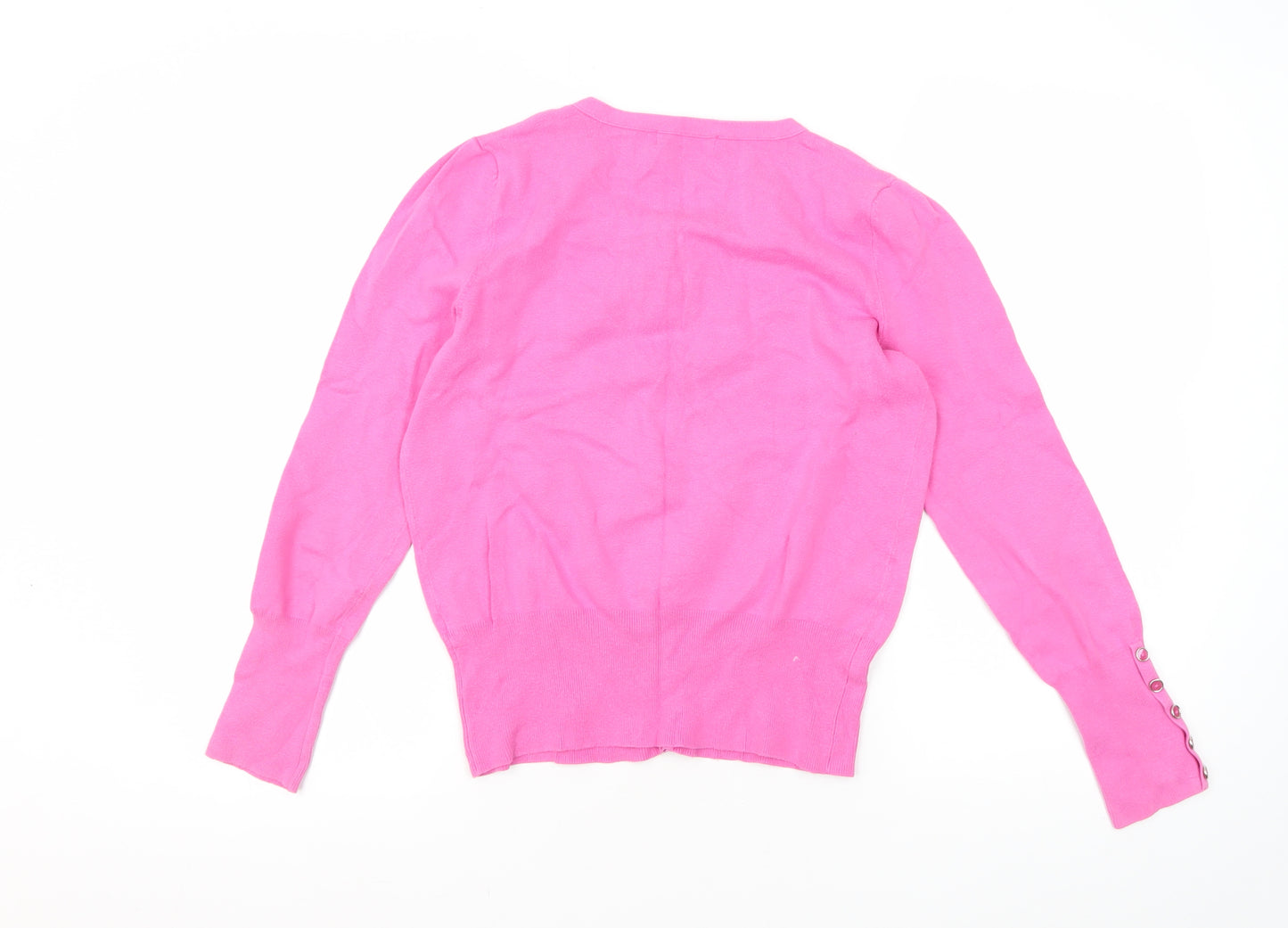 Red Herring Women's Pink Cardigan Size M Cotton Blend