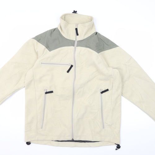 Crane Sports Men's Beige Soft Shell Jacket M Size Casual