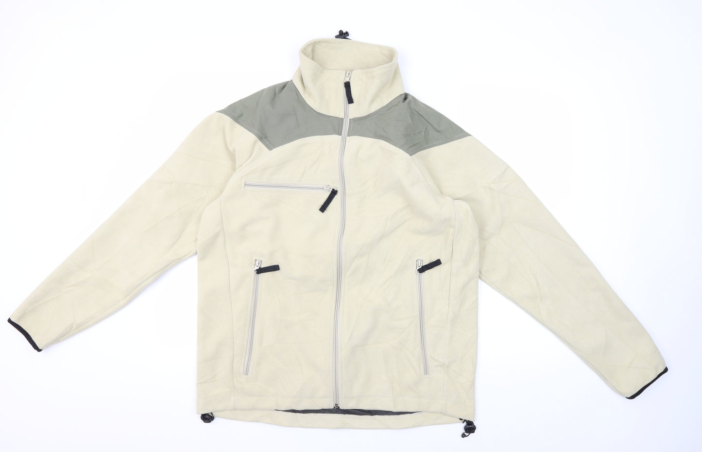 Crane Sports Men's Beige Soft Shell Jacket M Size Casual