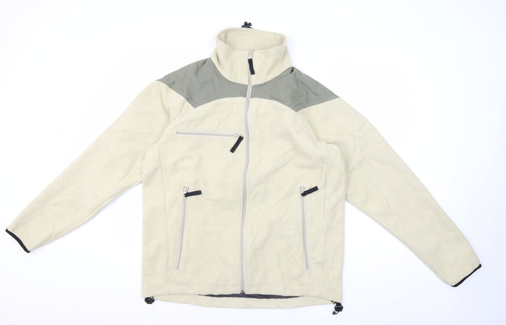 Crane Sports Men's Beige Soft Shell Jacket M Size Casual