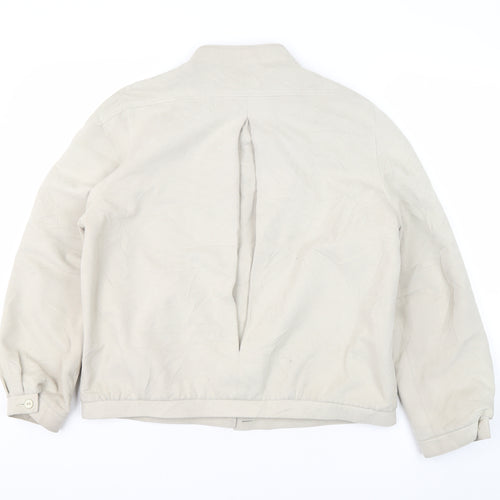 St Michael Women's Beige 14 Bomber Jacket, Relaxed Style