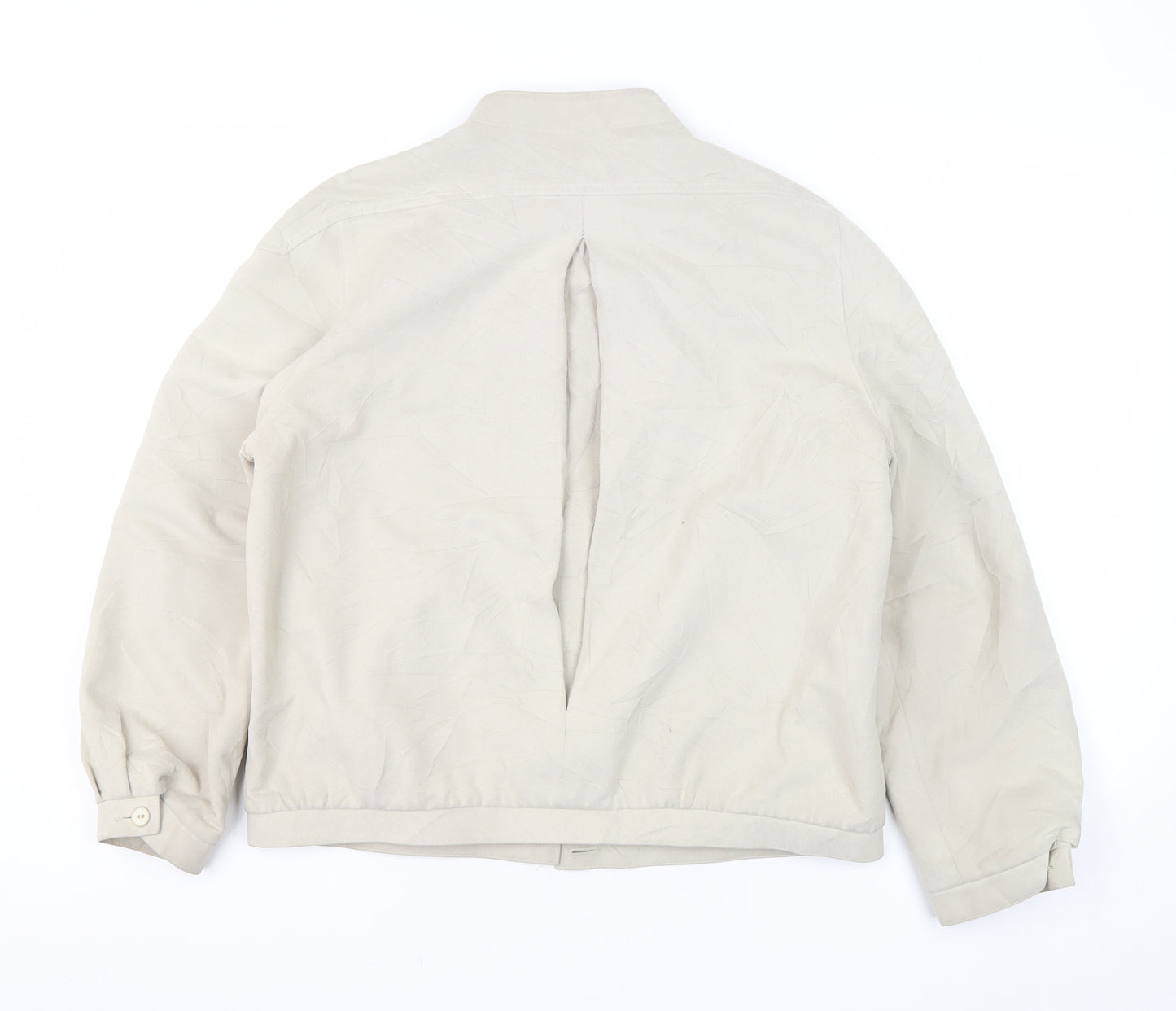 St Michael Women's Beige 14 Bomber Jacket, Relaxed Style