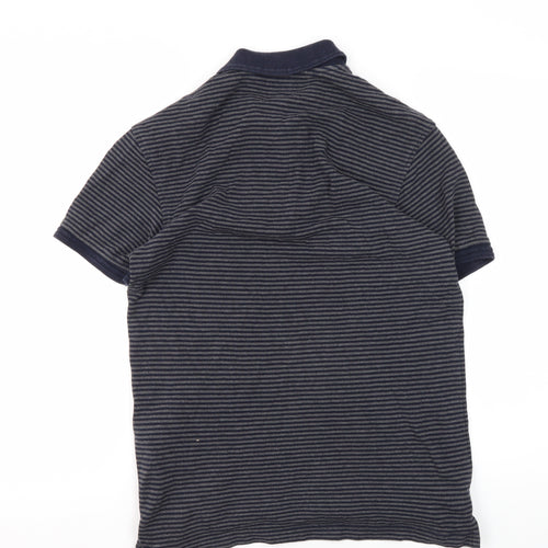 Levi's Men's Blue Striped Polo Shirt S