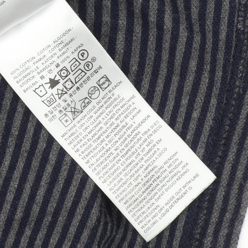 Levi's Men's Blue Striped Polo Shirt S