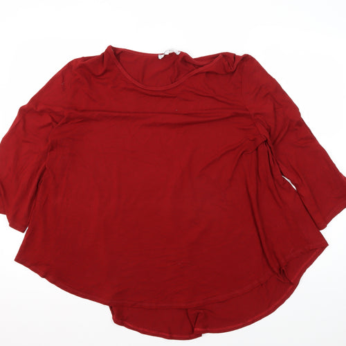 Lakeland Red 3/4 Sleeve Women's T-Shirt Size 20