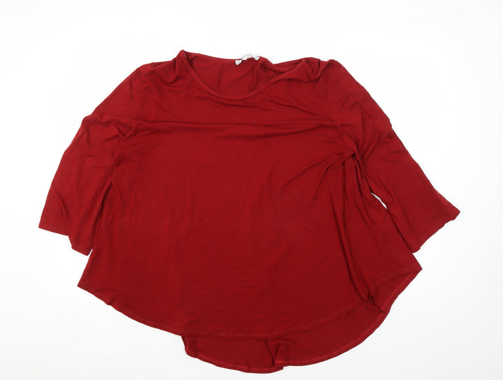 Lakeland Red 3/4 Sleeve Women's T-Shirt Size 20
