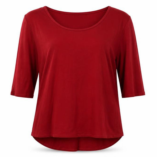 Lakeland Red 3/4 Sleeve Women's T-Shirt Size 20