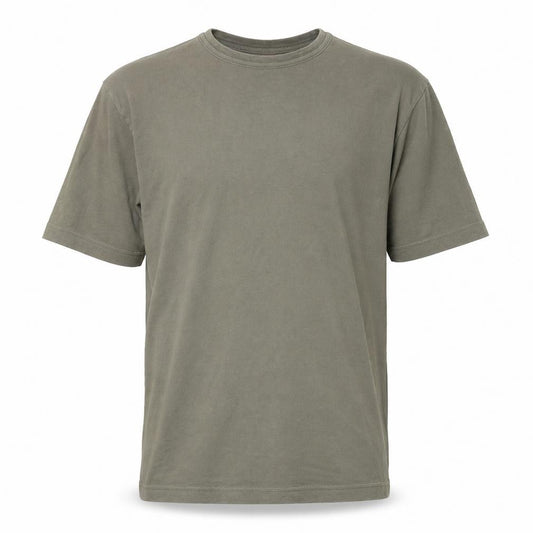Front view of BOSS Men's Green M Crew Neck T-Shirt Cotton