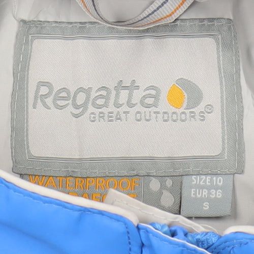 Regatta Unisex Blue Waterproof Hooded Rain Jacket S